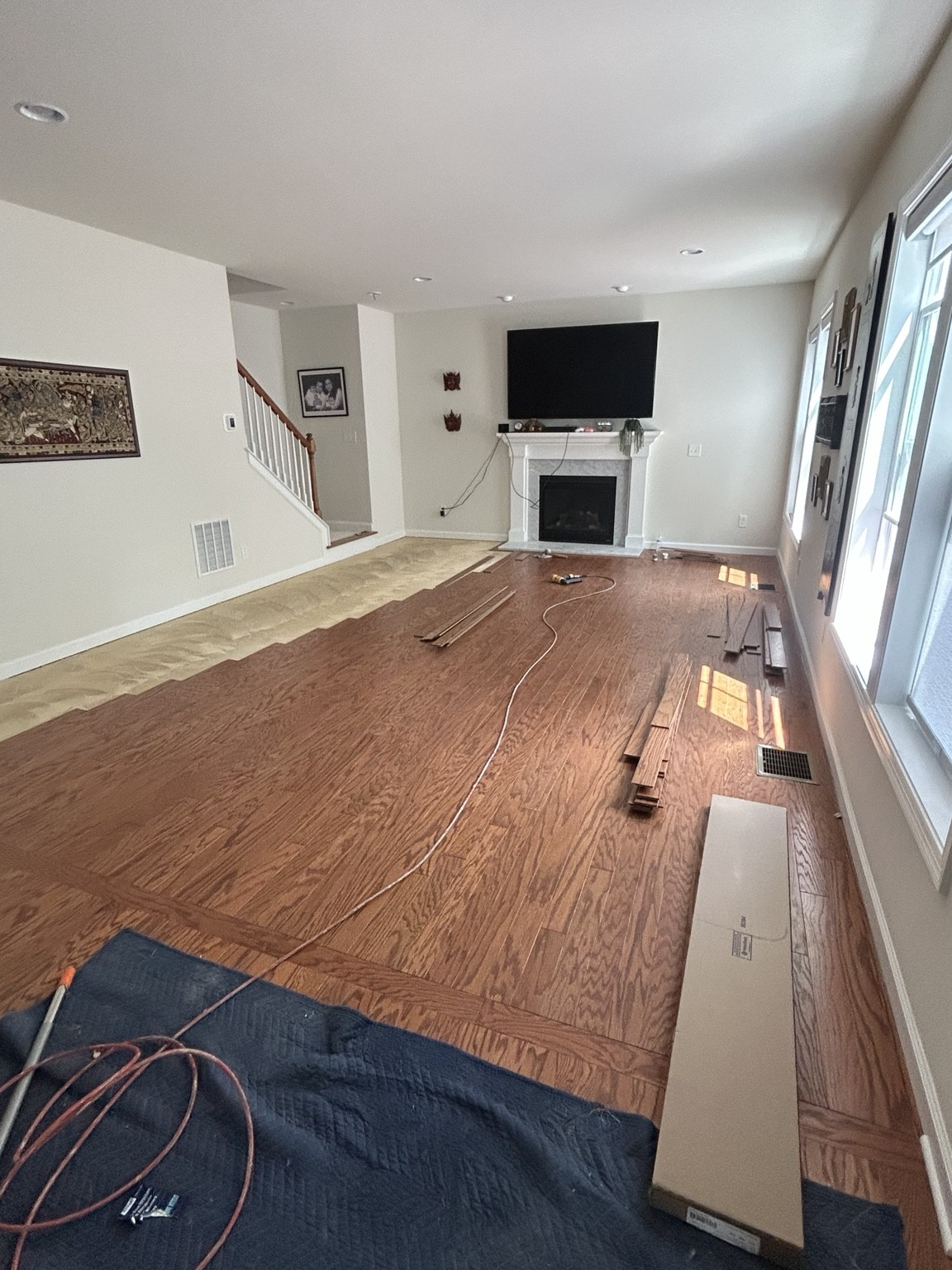 Engineered hardwood · Installation details